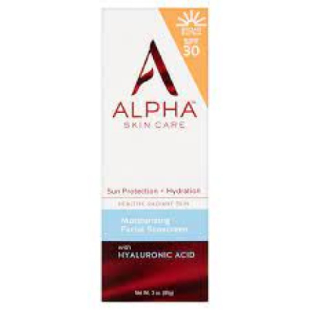 ALPHA Skin Care Sun Protection & Hydration Moisturizing Facial Sunscreen SPF30